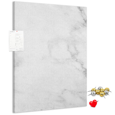 Cork notice board Elegant marble pattern in neutral tones