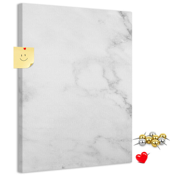 Cork notice board Elegant marble pattern in neutral tones