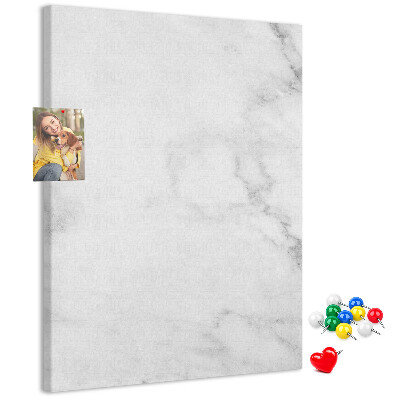 Cork notice board Elegant marble pattern in neutral tones
