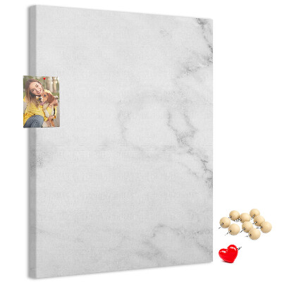 Cork notice board Elegant marble pattern in neutral tones