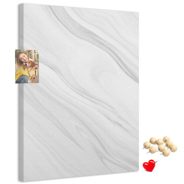 Pin board Elegant marble pattern in shades of gray