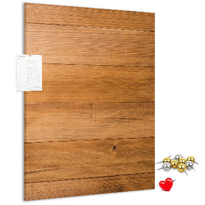 Memo cork board Natural wood in warm shades