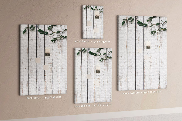 Pin board Rustic boards with delicate branches