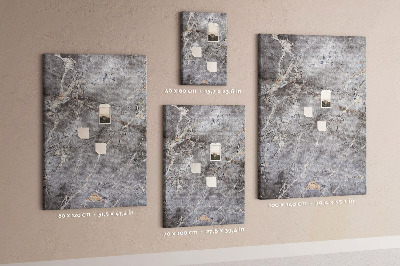 Wall cork memo board Gray marble with delicate veins