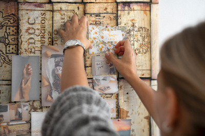 Memo cork board Rustic-style wine corks