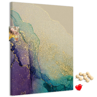 Pin board Abstract pattern with purple accents