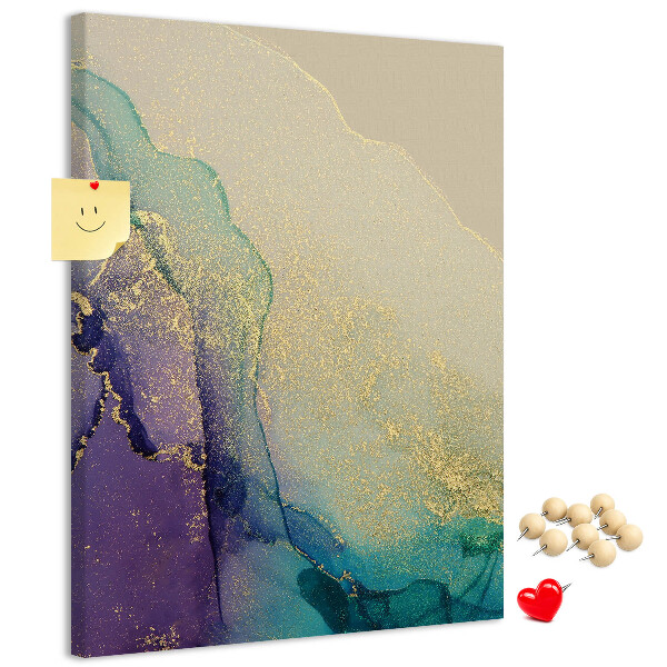 Pin board Abstract pattern with purple accents