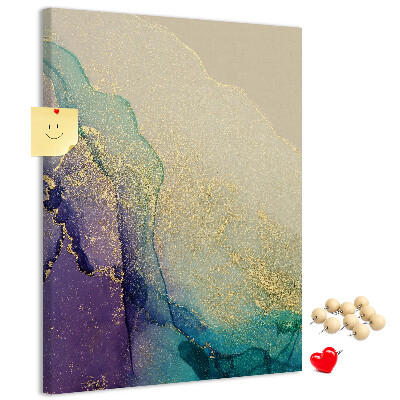 Pin board Abstract pattern with purple accents