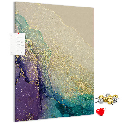 Pin board Abstract pattern with purple accents