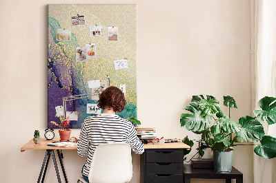 Pin board Abstract pattern with purple accents