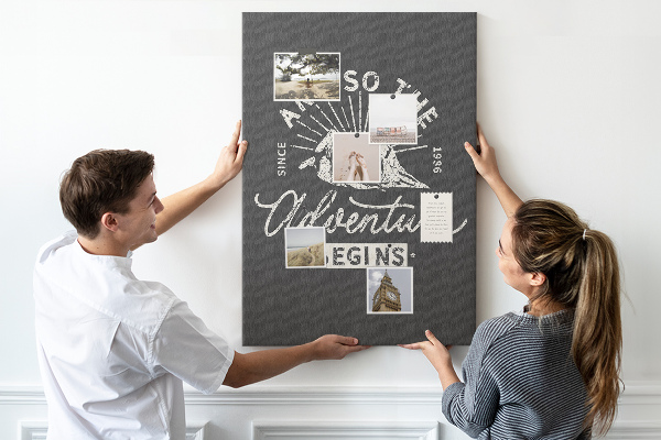Pin board Mountains and adventure in vintage style