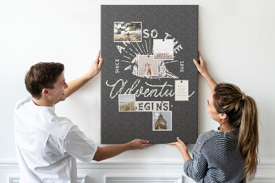 Pin board Mountains and adventure in vintage style