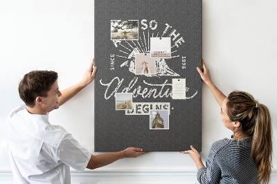 Pin board Mountains and adventure in vintage style