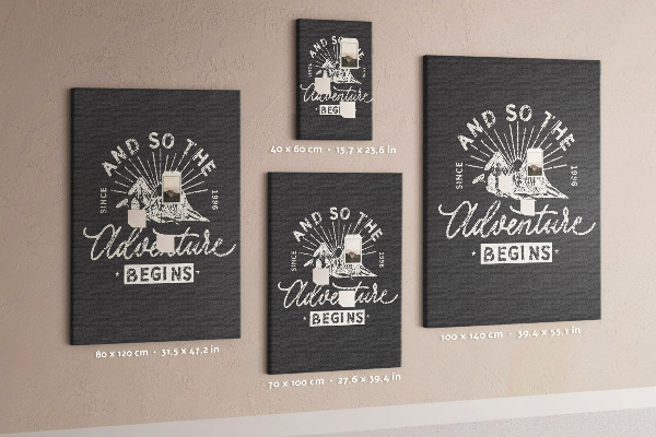 Pin board Mountains and adventure in vintage style