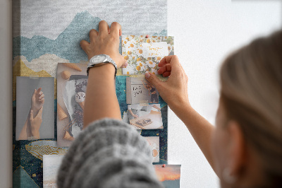 Pin board A whale among the mountainous ocean waves