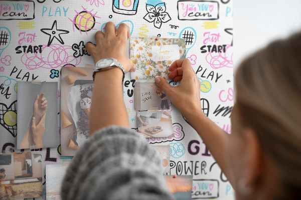 Memo cork board Sports energy and girl power