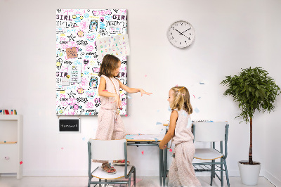 Memo cork board Sports energy and girl power