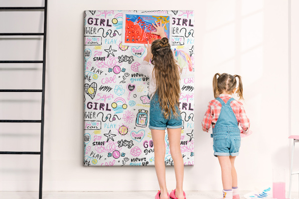 Memo cork board Sports energy and girl power