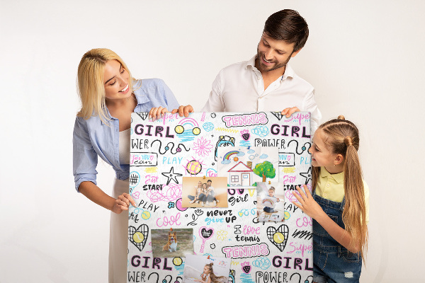 Memo cork board Sports energy and girl power