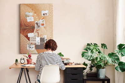 Pin board Waves and curves in shades of beige