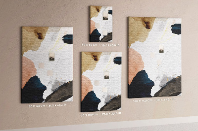 Memo cork board Abstract spots in muted colors