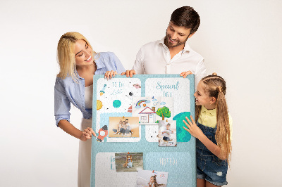 Pin board Cosmic planner with a planetary motif