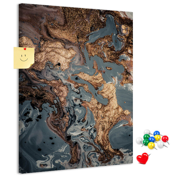 with an abstract waves metallic accent design