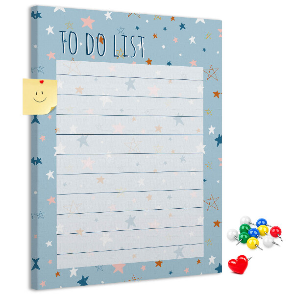 Pin board Star Theme for To Do Lists