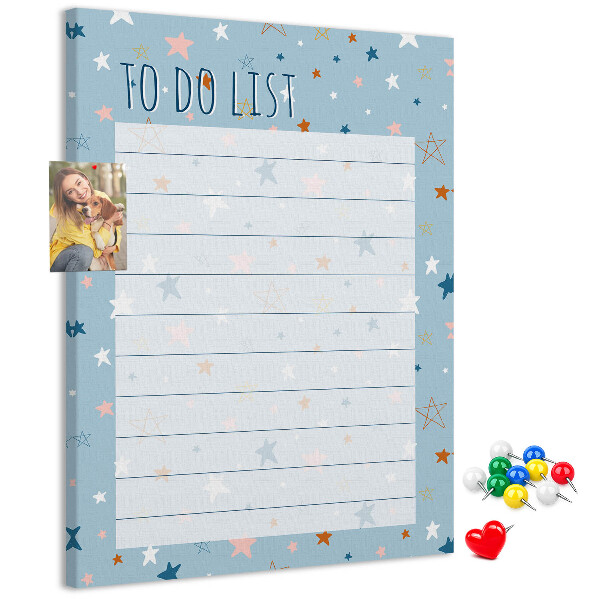Pin board Star Theme for To Do Lists