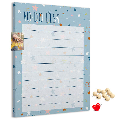 Pin board Star Theme for To Do Lists