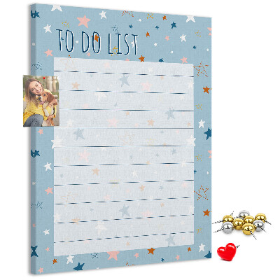 Pin board Star Theme for To Do Lists