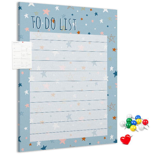 Pin board Star Theme for To Do Lists