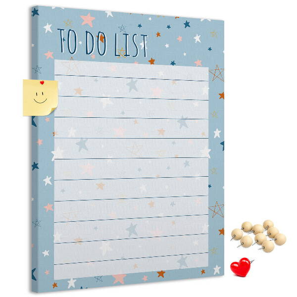 Pin board Star Theme for To Do Lists
