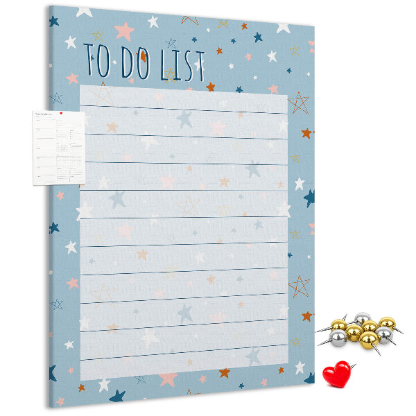 Pin board Star Theme for To Do Lists