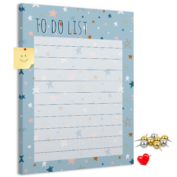 Pin board Star Theme for To Do Lists