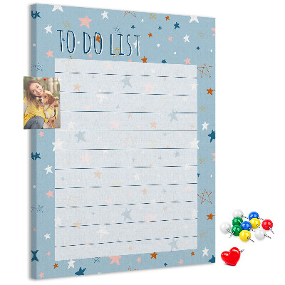 Pin board Star Theme for To Do Lists