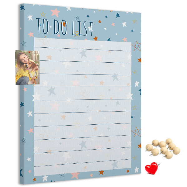Pin board Star Theme for To Do Lists
