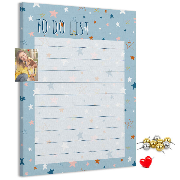 Pin board Star Theme for To Do Lists