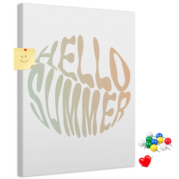 a retro summer welcome design