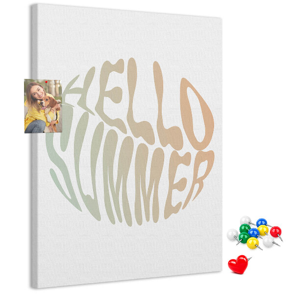 Pin board A retro summer welcome