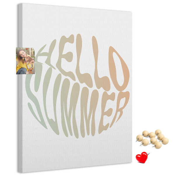 Pin board A retro summer welcome