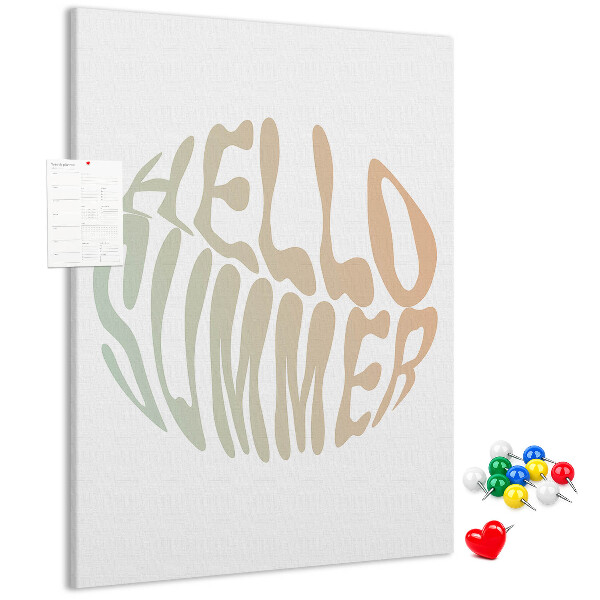 Pin board A retro summer welcome