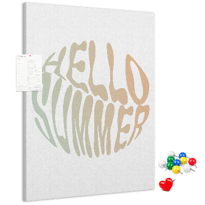 Pin board A retro summer welcome