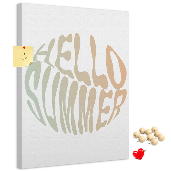 Pin board A retro summer welcome