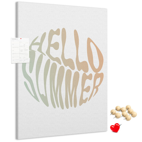 Pin board A retro summer welcome