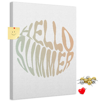 Pin board A retro summer welcome