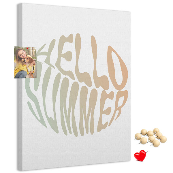 Pin board A retro summer welcome