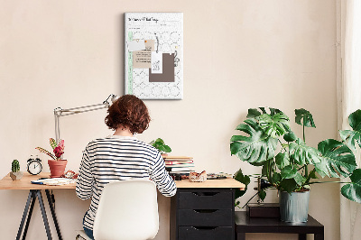 Wall cork memo board 30-Day Challenge Planner