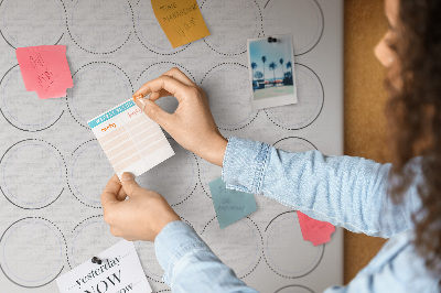 Memo cork board 30 Day Challenge with space for notes