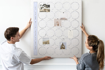 Memo cork board 30 Day Challenge with space for notes